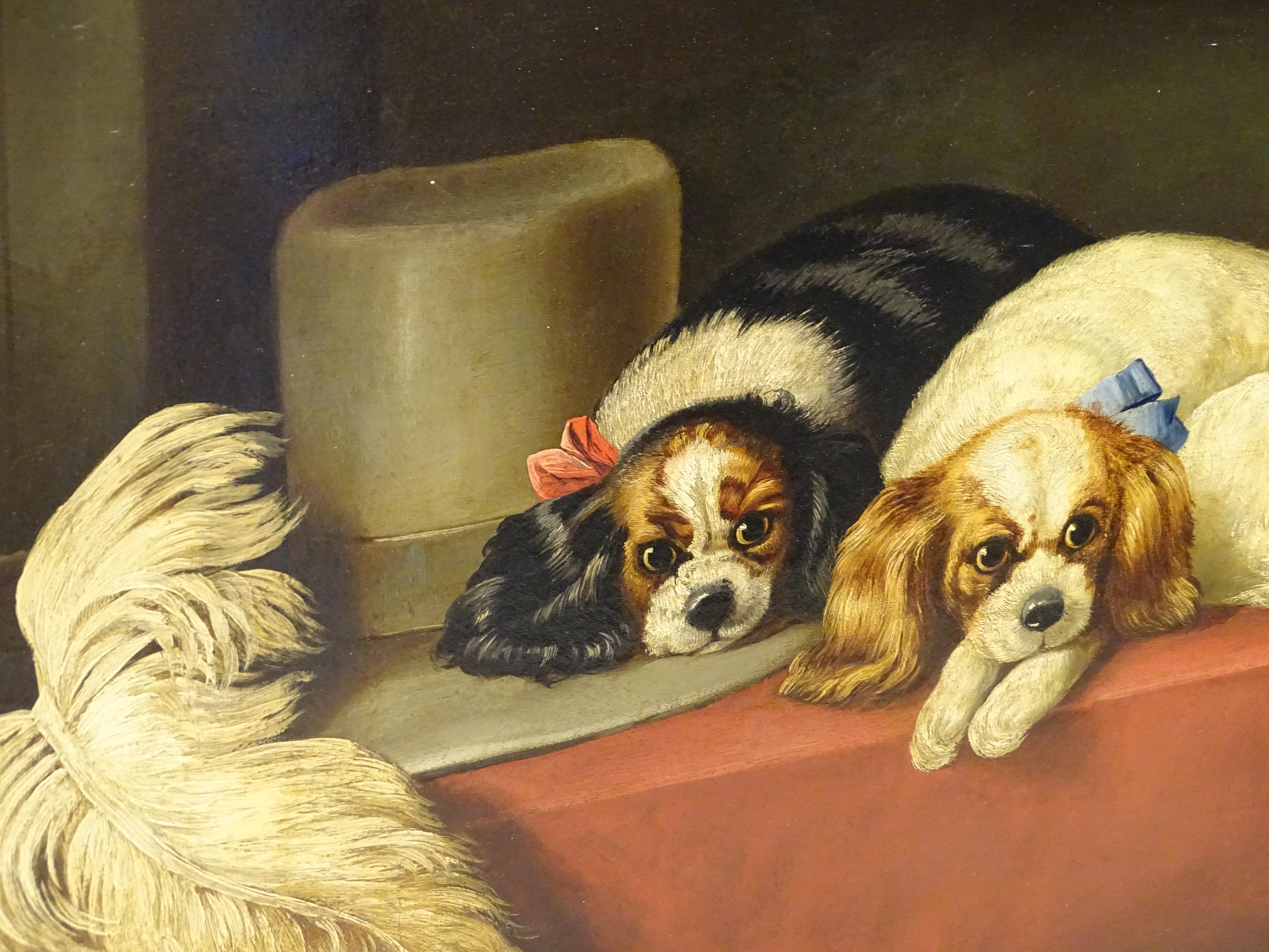 19th Century English Dogs Painting, Cavalier King Dog 9