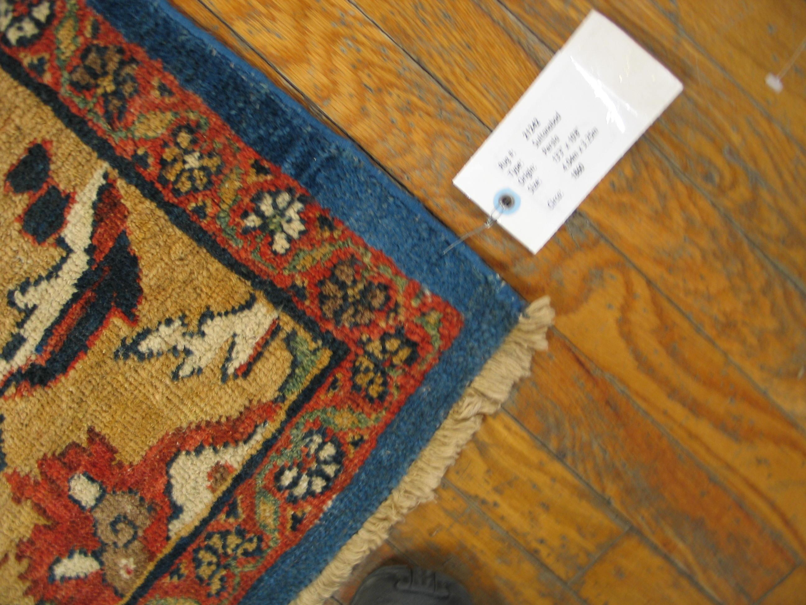 19th Century Persian Ziegler Sultanabad Carpet ( 10'8