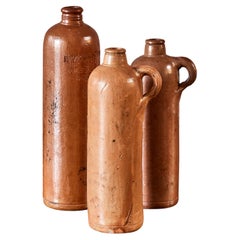 19th Century English Stoneware Bottles