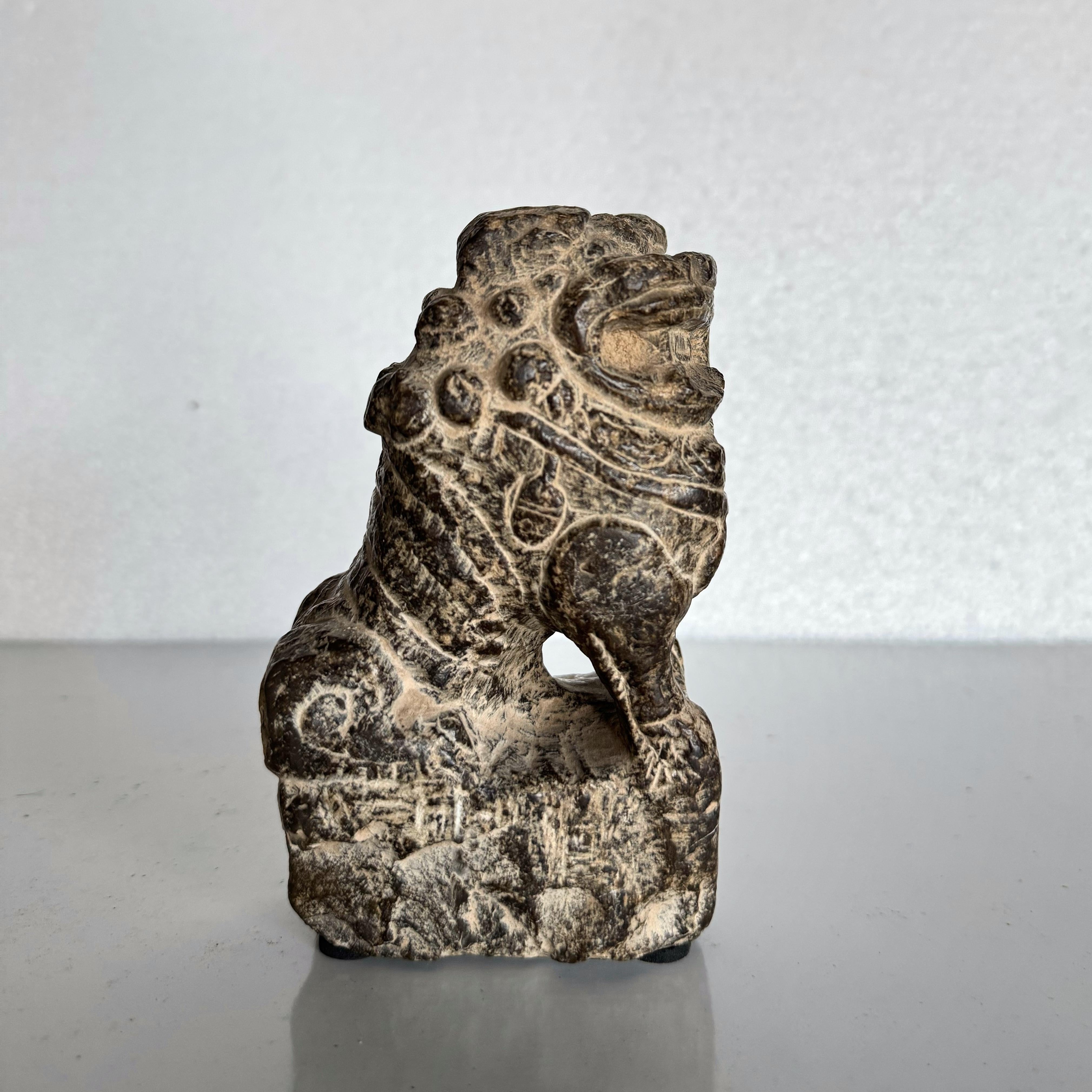Qing 19the Century Stone Shanxi Lion