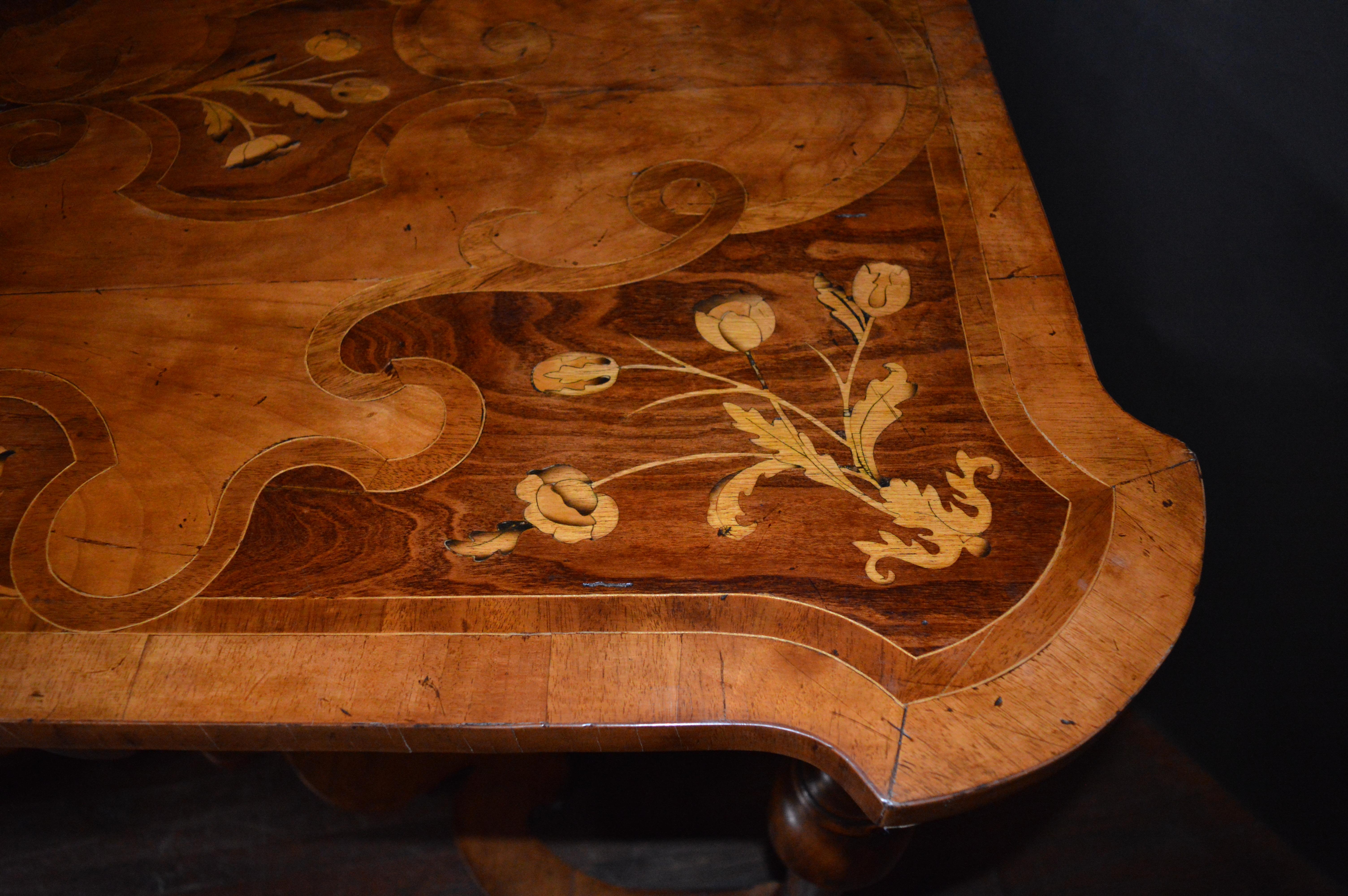 19th Century Italian Marquetry Inlaid Table 2
