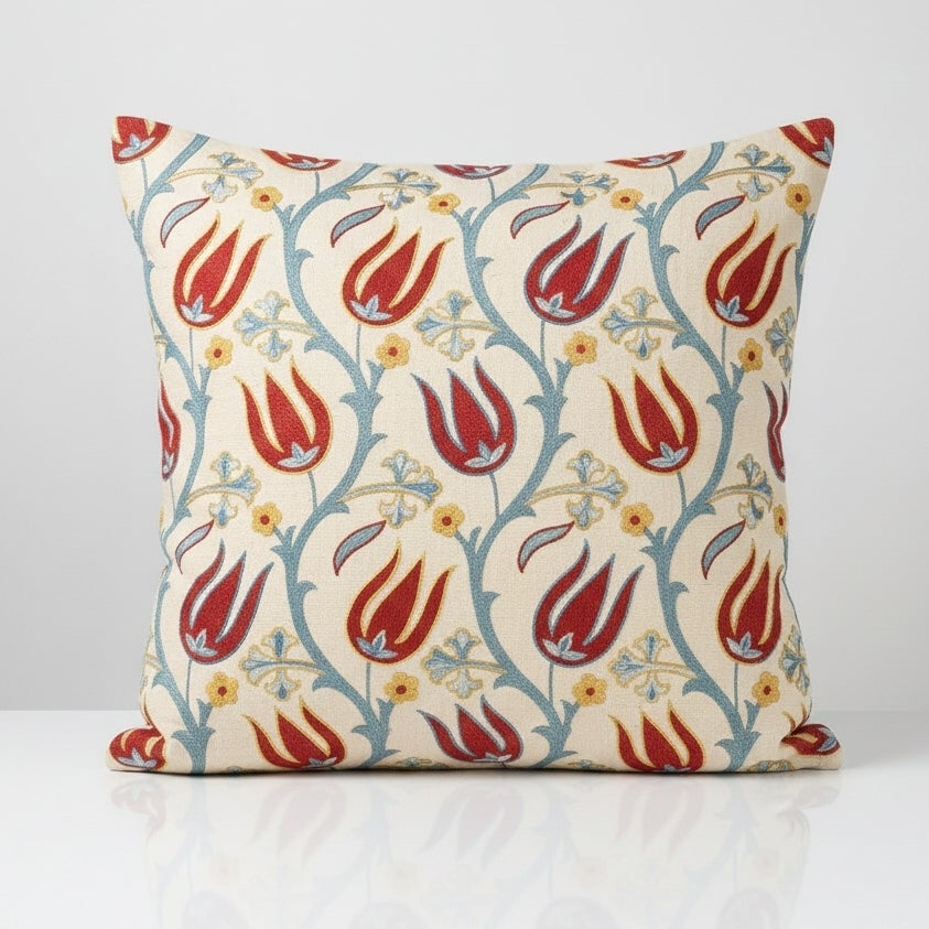 19. Zoll x 19 Zoll 100% Seide Kissenbezug. Modern Lace Pillow. Stickerei Toss Kissen