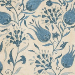 Housse de coussin en soie brodée 19 "x19". Taie d'oreiller faite à la main. New Toss Pillow