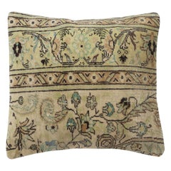 19"x19" Handmade Wool Cushion Cover. Handmade Rug Pillow. Rustic Throw Pillow