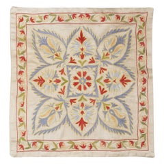 19"x20" 100% Silk Cushion Cover. Embroidered Pillowcase. New Throw Pillow