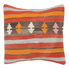 19 "x20" Vintage Kelim-Kissenbezug. Türkisches Akzent-Kissen. Kissenbezug
