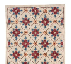 Appendiabiti da parete ricamato in seta 19x56. Runner da tavola tradizionale. Tovaglia