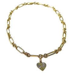 1Christina Addison Fine Jewelry 18kt Gold Round and Oval Link Necklace