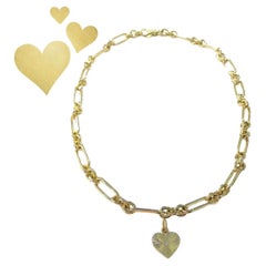 1Christina Addison Fine Jewelry 18kt Gold Round and Oval Link Necklace