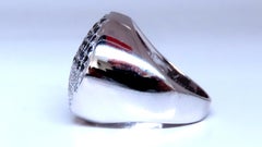 Anello da uomo circolare con diamanti neri da 1 carato in oro 14kt 12428*