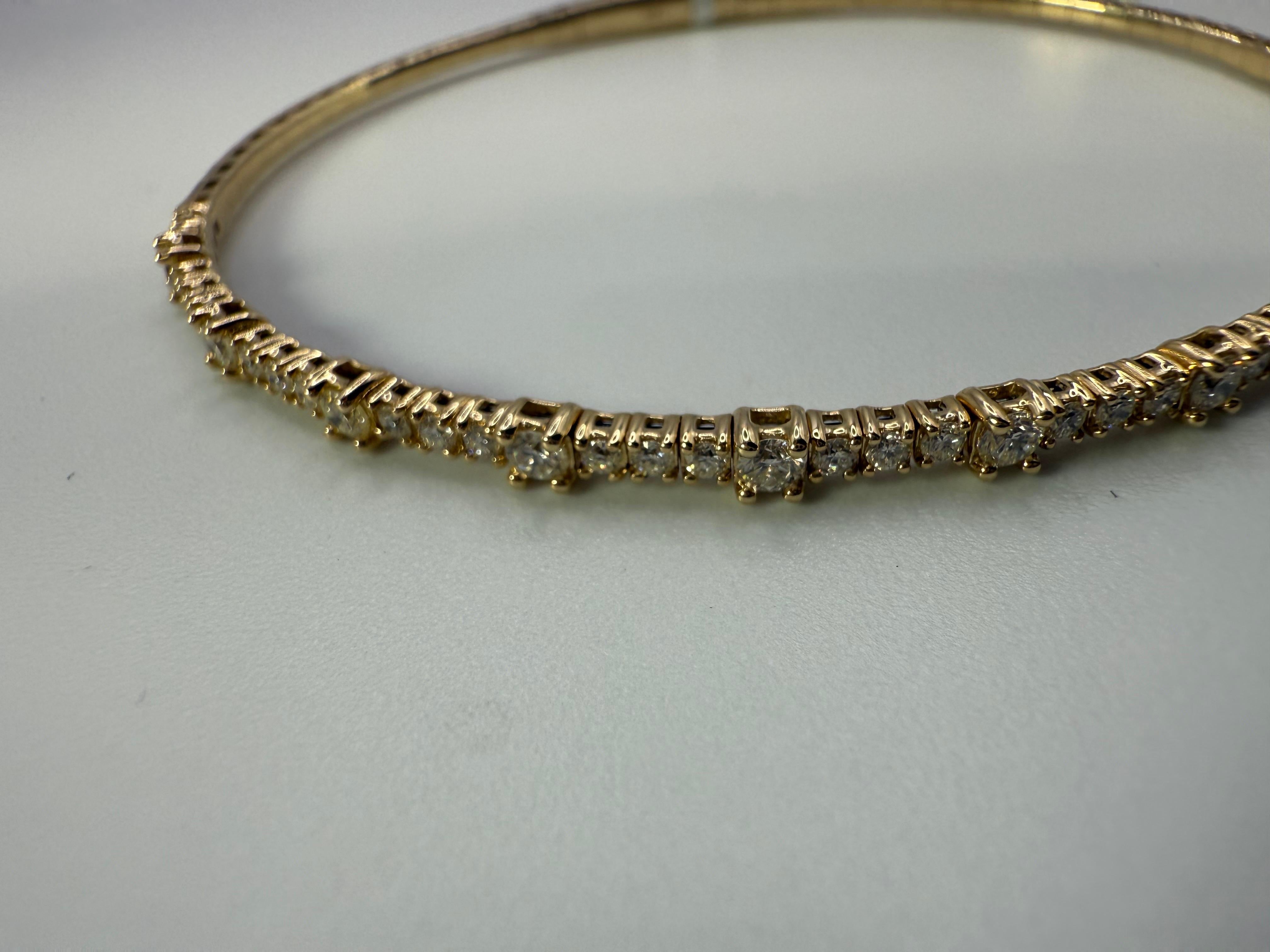 1ct diamond bracelet bangle flexible diamond bracelet super popular bracelet in vendita 1