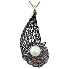 1ct Diamond Emerald Pearl Sterling Necklace w 14k Yellow Gold Bail
Appraisal 1ct Diamond Emerald Pearl Sterling Necklace w 14k Yellow Gold Bail
Appraisal