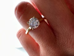 1 Karat Diamant Solitärring Verlobungsring 18KT Gelbgold