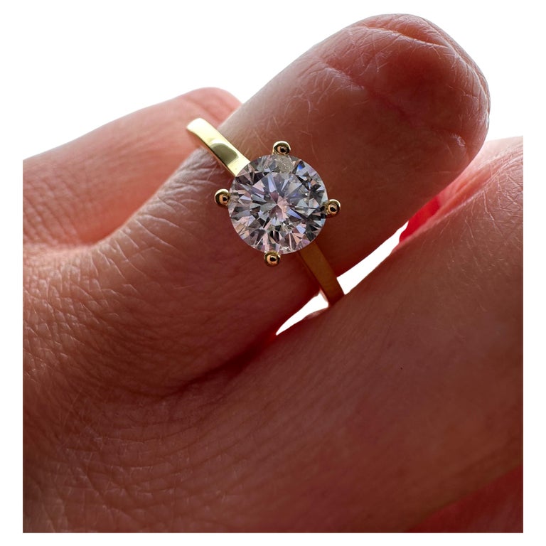 Anello Fidanzamento Carato Anello Diamante Naturale Prezzo Carato