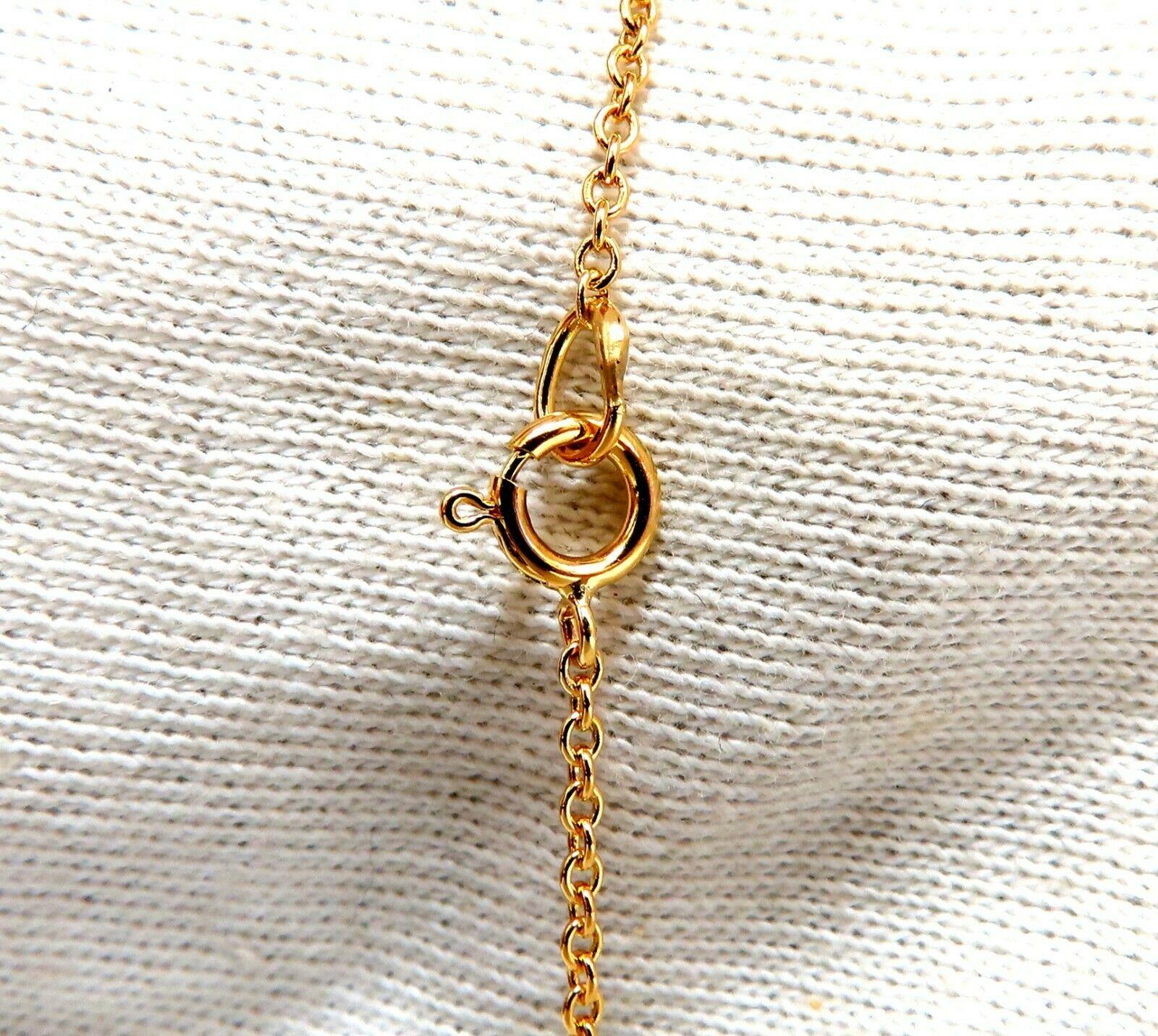 Collier à motif de cœur en or 14 carats avec diamants de 1 carat Neuf - En vente à New York, NY