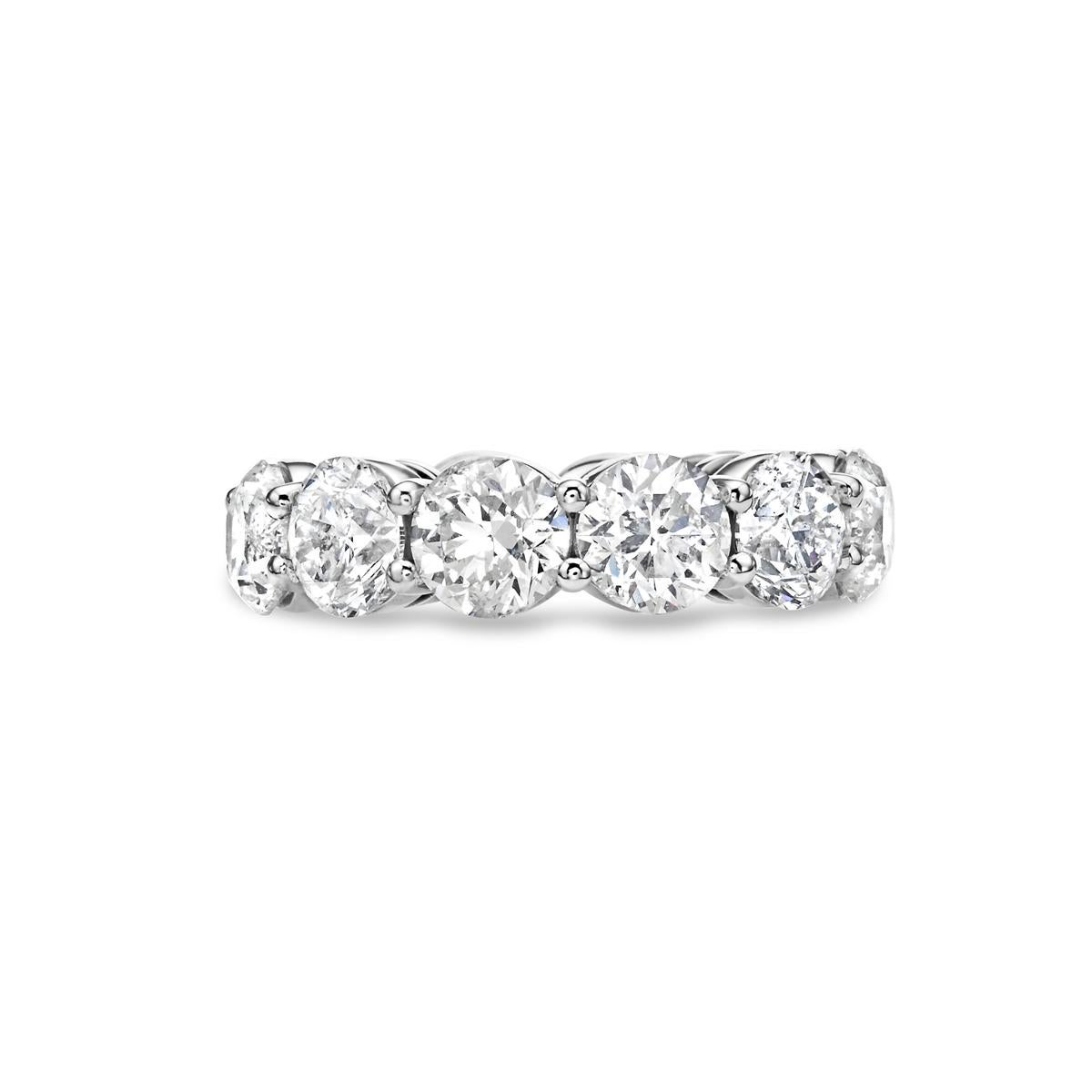 This diamond eternity band features 12 round diamonds 1+ ct. each. Weighing a total of 11.75 carats set in Platinum. A must see!
Approximately G - H Color and I1 - I2 clarity Completely clean to the eye.
Size 6
Available in all the sizes upon