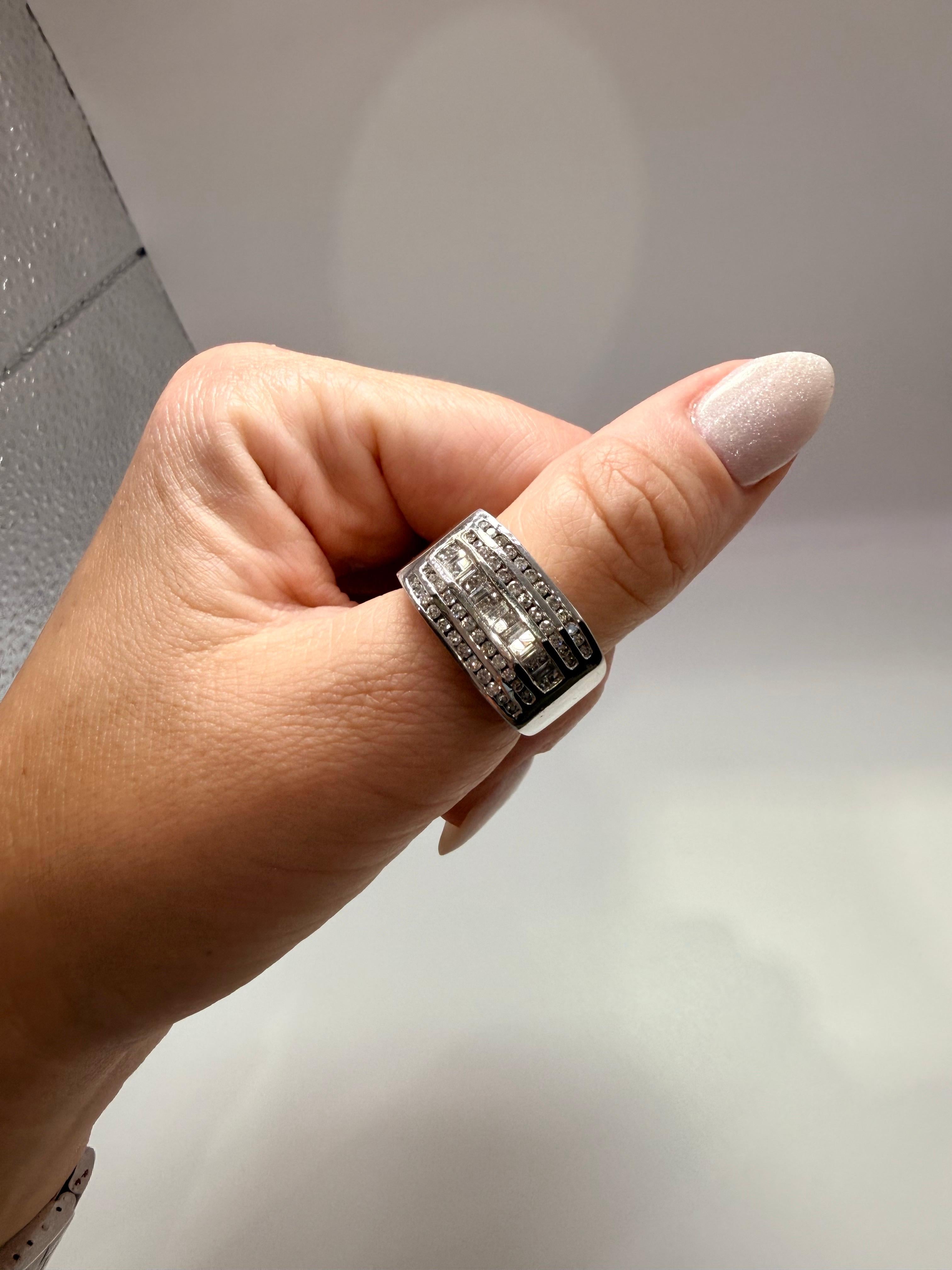 1ct Herren Diamant Ehering Diamantring unisex im Zustand „Neu“ im Angebot in Boca Raton, FL