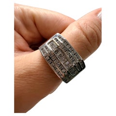 1ct Mens diamond wedding band diamond ring unisex