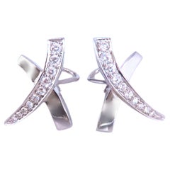 1ct. Boucles d'oreilles à clip « Natural Diamonds X » en or blanc 14 carats 12383*