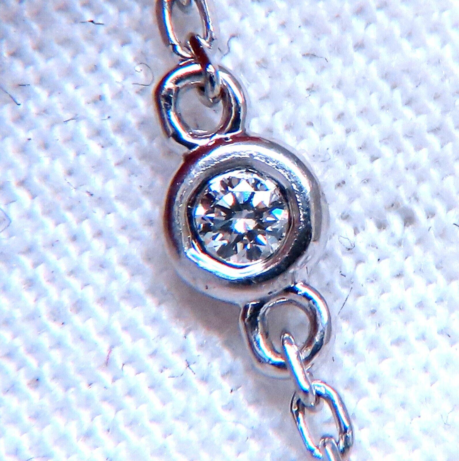 1ct Open Circle Natural diamonds necklace 14 karat Gold Vintage Revisit For Sale 1