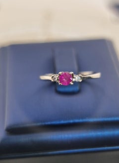 1ct Oval Natural Pink Sapphire Ring