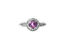 1ct Pink Sapphire 14k Gold Vintage Ring