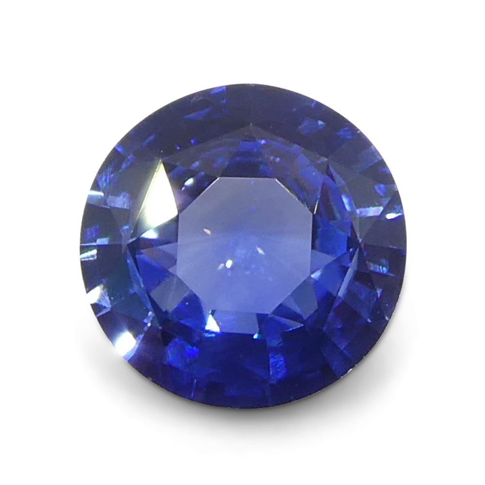 Women's or Men's 1ct Round Blue Sapphire from Sri Lanka For Sale