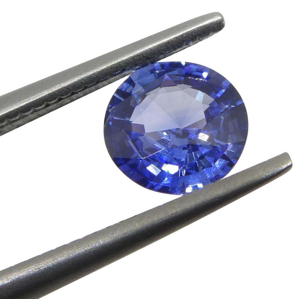 1ct Round Blue Sapphire from Sri Lanka For Sale 4