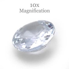 1ct Round Icy Blue Sapphire from Sri Lanka Unheated