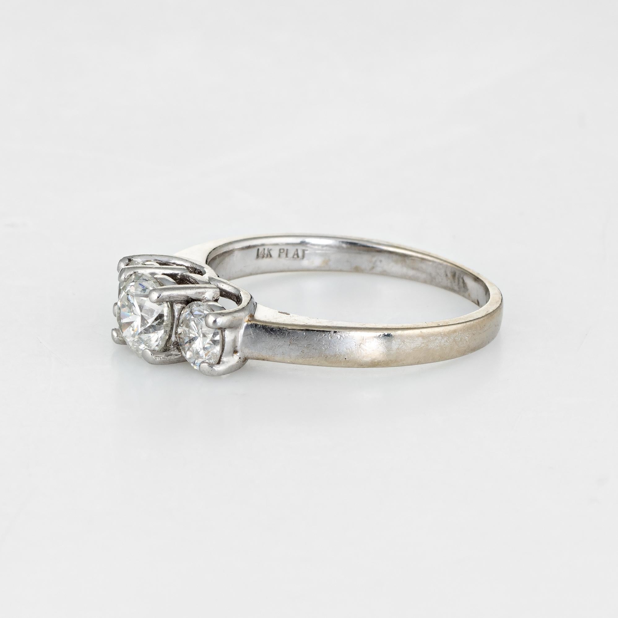 1 carat trilogy diamond ring