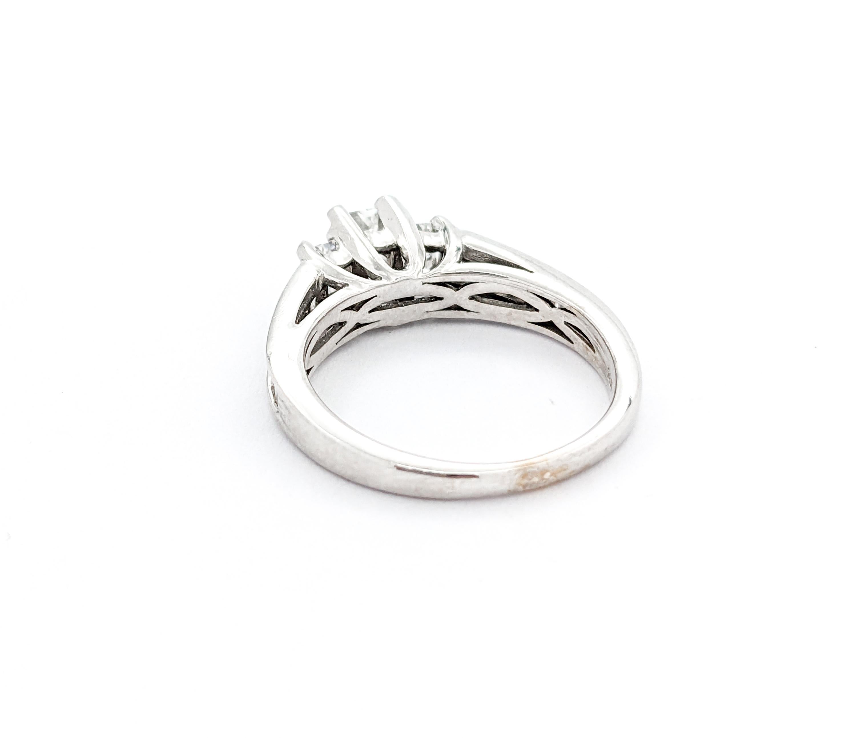 Women's 1ctw Diamond Engagement Ring In White Gold