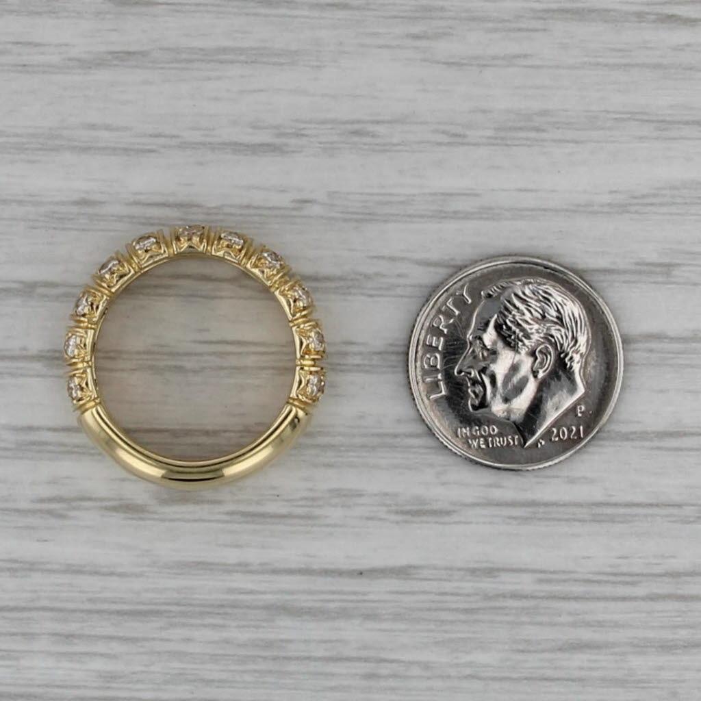 1ctw Diamant Ring 18k Gelbgold Größe 5,75 Jahrestag Hochzeit Band im Angebot 1