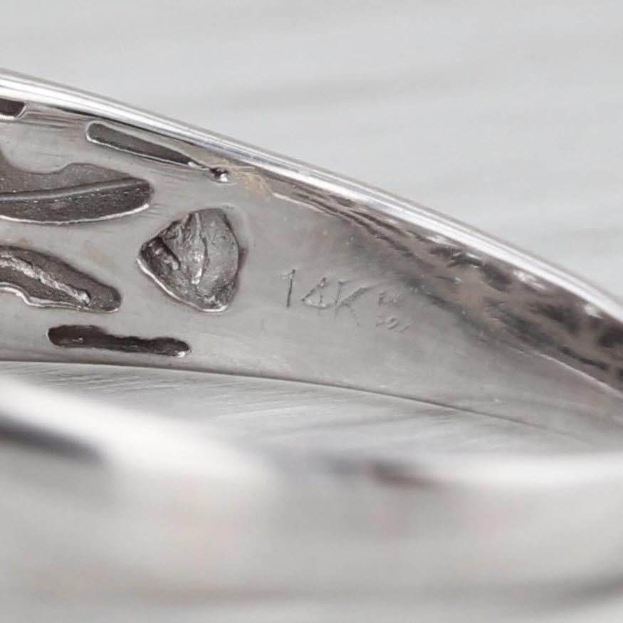 Anillo Aniversario de Boda Diamante 1ctw Oro Blanco 14k Talla 12.5 en venta 2