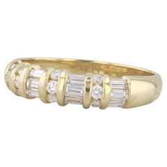 Alianza de Diamantes 1ctw Oro Amarillo 18k Talla 12.5 Apilable