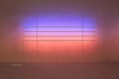 1_Lampe de sol en acier avec applique colorée Barcelona Lamp by Antoni Arola