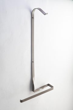 Contemporary Grey Steel Wall Valet Rack by Josep Abril