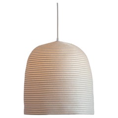 "1Hf-L" Coiled Cotton and Nylon Rope Pendant Light by Doug Johnston