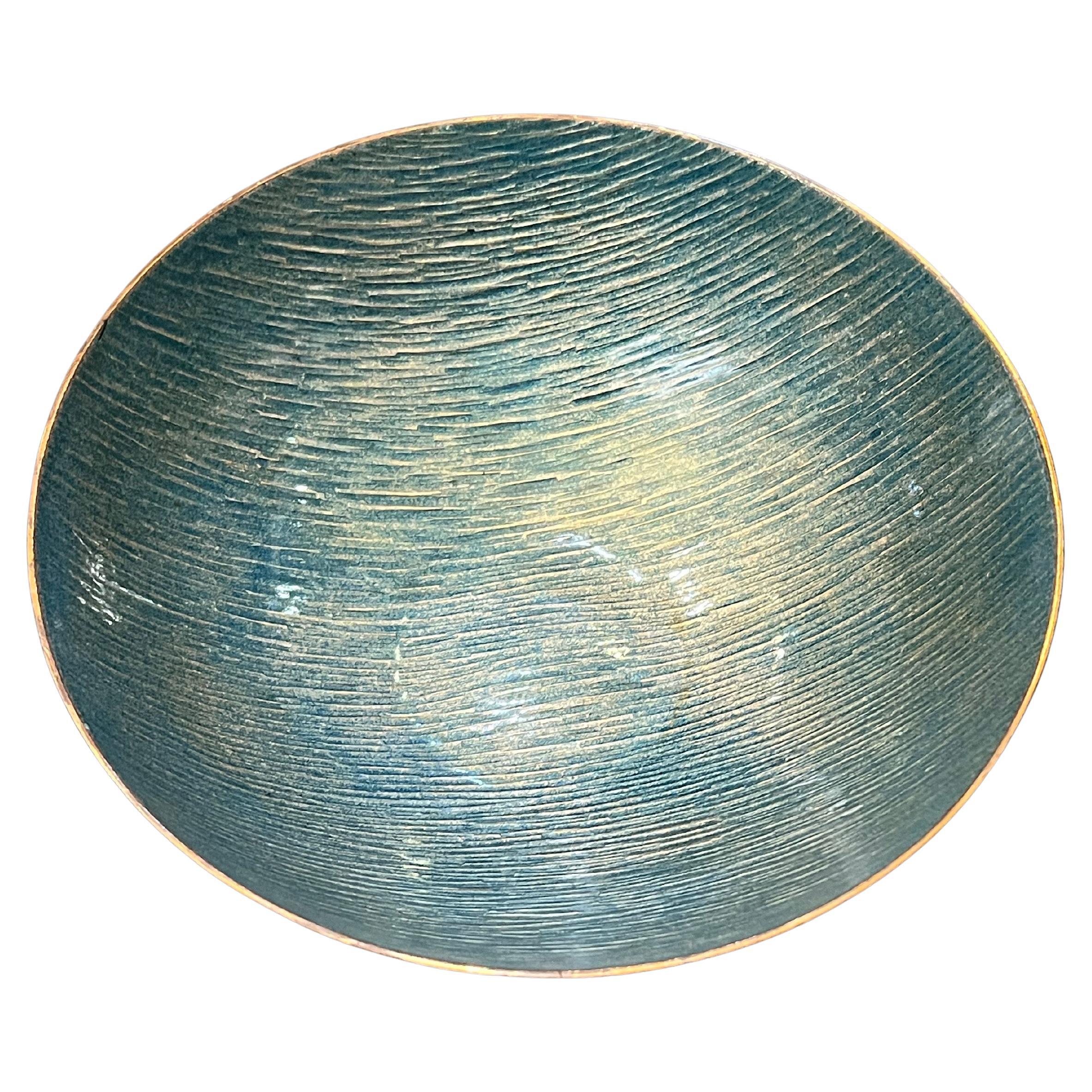 Mid-Century Modern 1Bol en cuivre émaillé italien du milieu du siècle Catch it all en vente