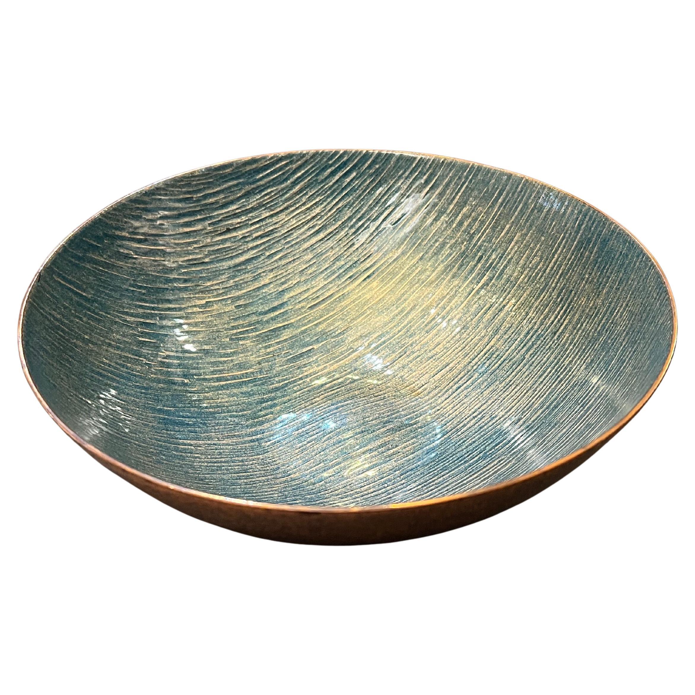 1Ciotola italiana di metà secolo in rame smaltato Prendi tutto