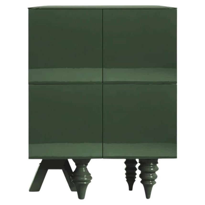 1M + 1M Multileg Cabinet Lacquered in Green by Jaime Hayon for BD Barcelona