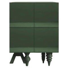 1M + 1M Multileg Cabinet Lacquered in Green by Jaime Hayon for BD Barcelona