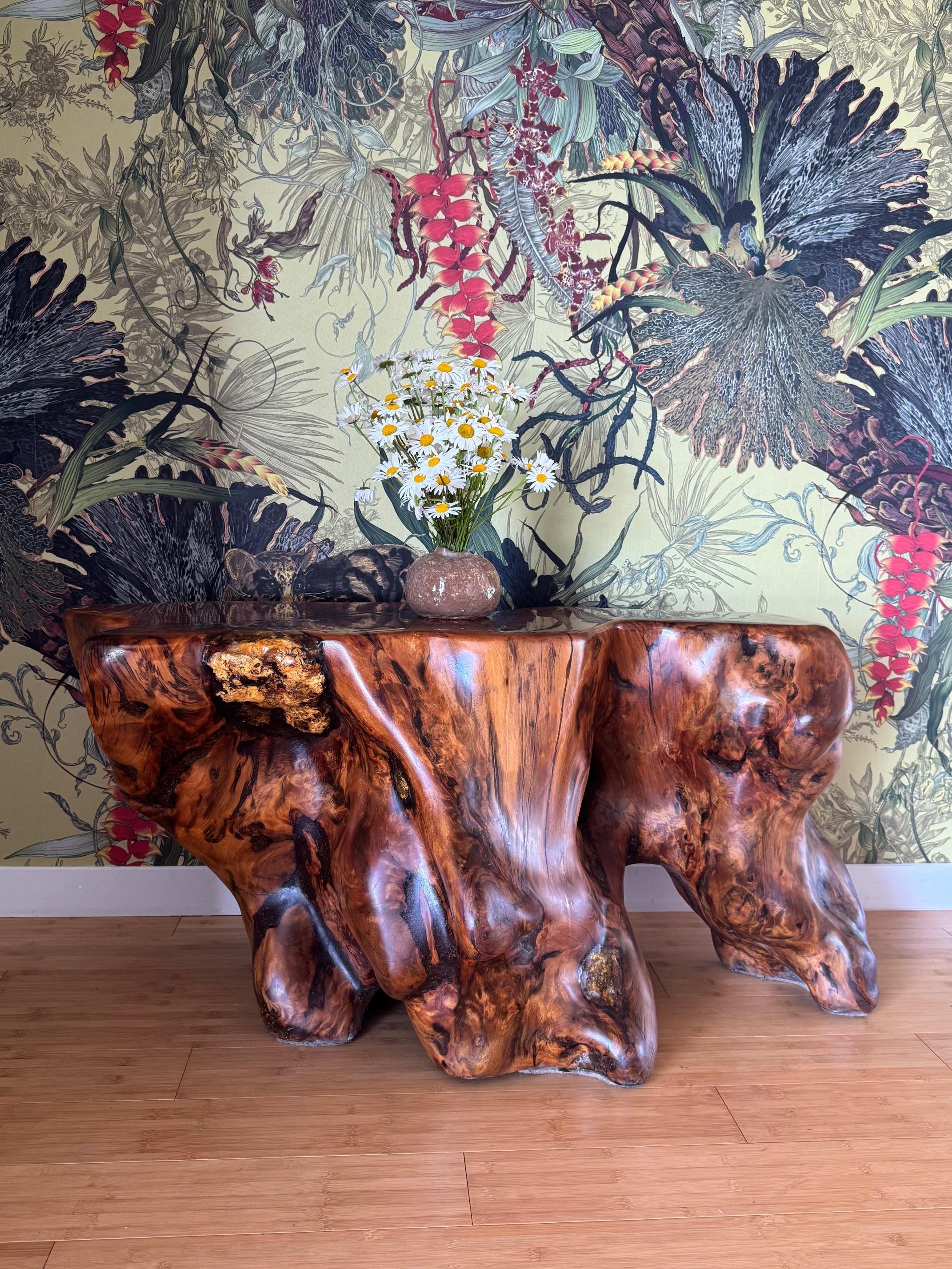 For the limited edition, THE TITANS is a series of collectable Ancient Kauri stump tables. Every TITAN comes with a certificate of authenticity.

Ancient Kauri or Swamp Kauri refers to prehistoric Kauri forests, buried and preserved in peat swamp up