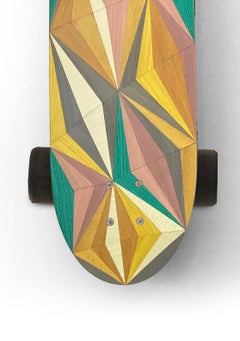 Longboard Pintail 1M con intarsio.  Skateboard artigianali di  P & A.
