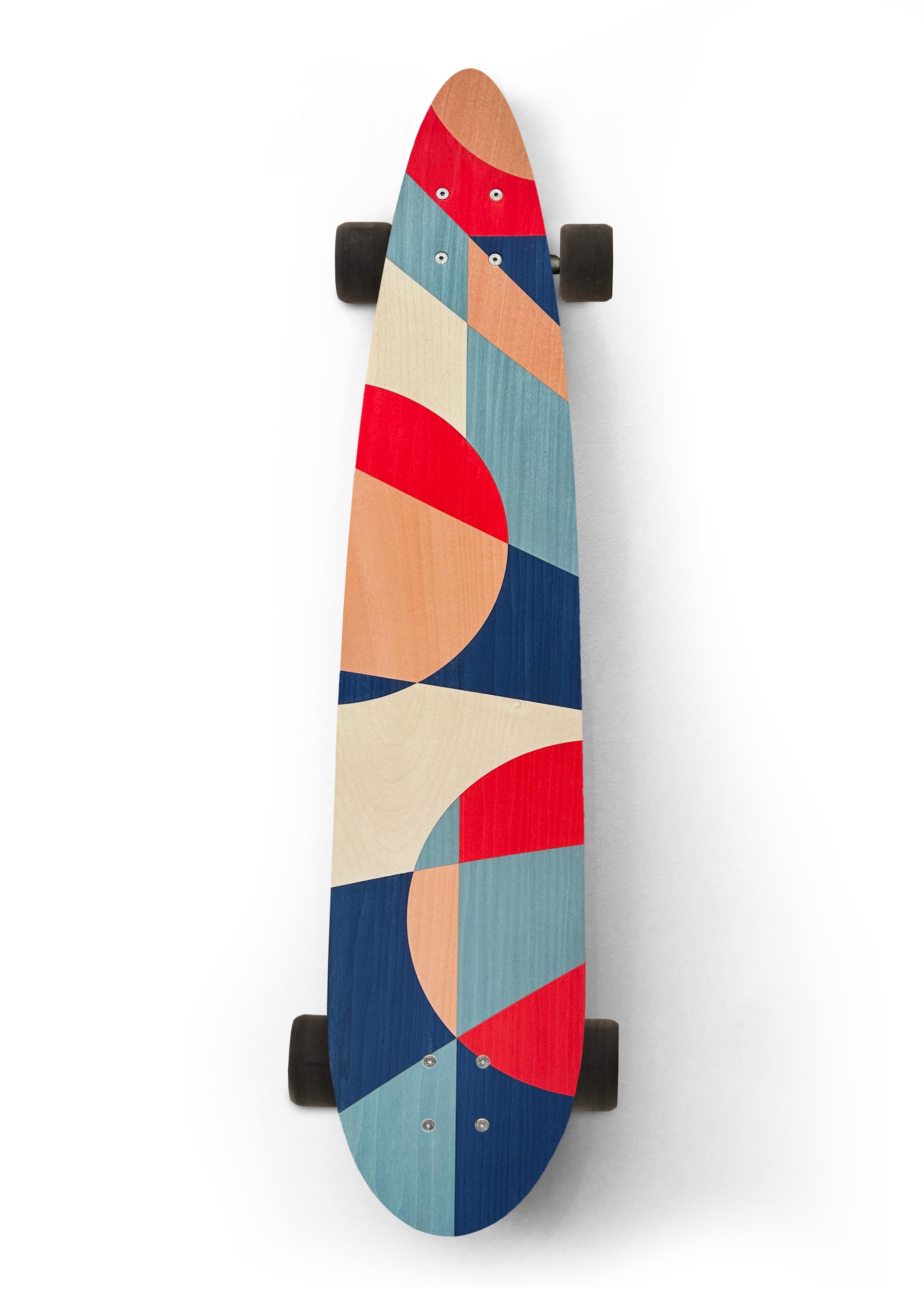 The w o o d p o p pintail longboards are handcrafted in workshops on either side of the Welsh/English border the UK. Each one is made from best quality Finnish Birch and vacuum laminated to form a concave deck featuring a unique marquetry inlay