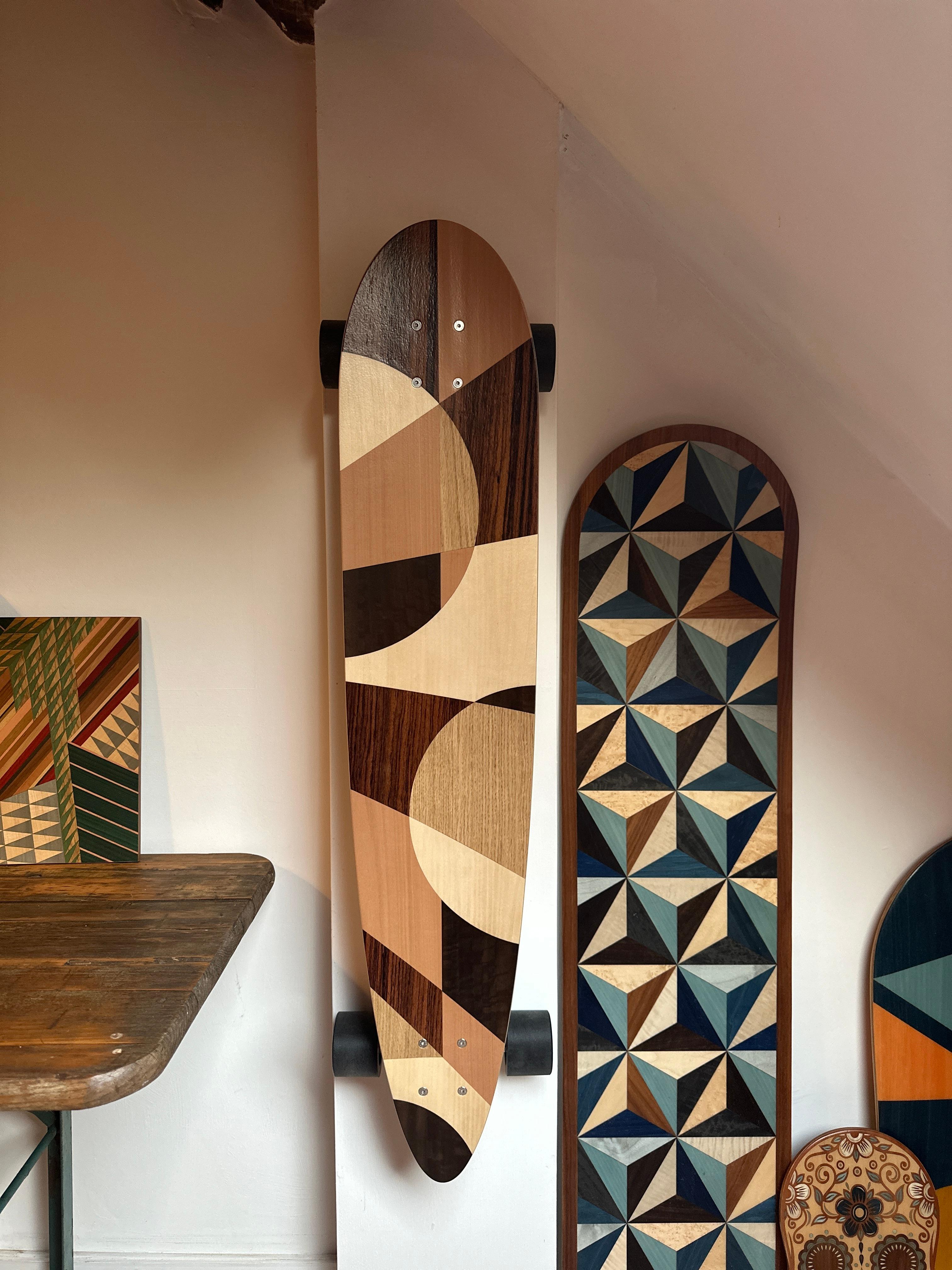 Welsh 1M Marquetry Pintail Longboard For Sale