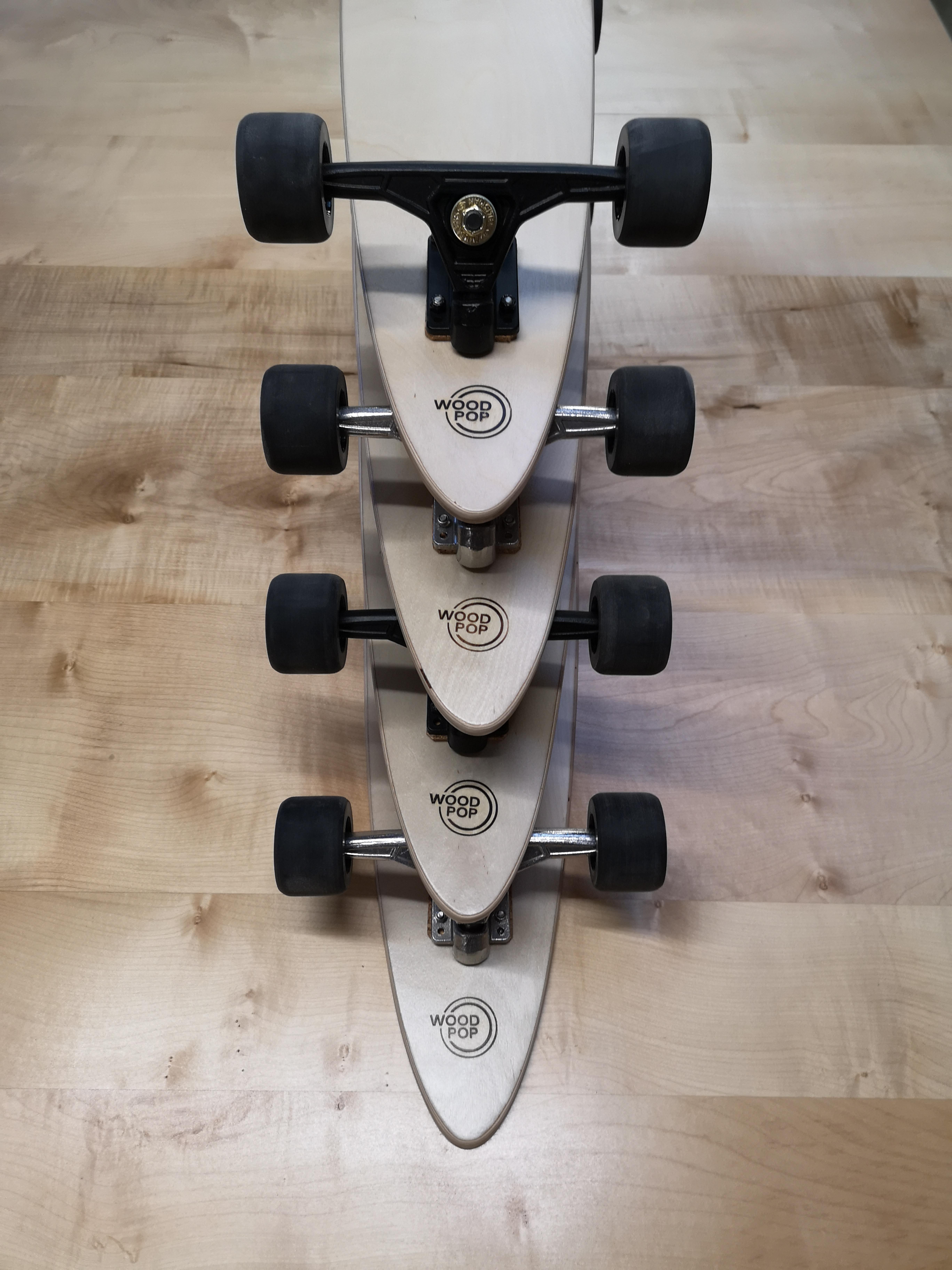 1M Marquetry Pintail Longboard 2