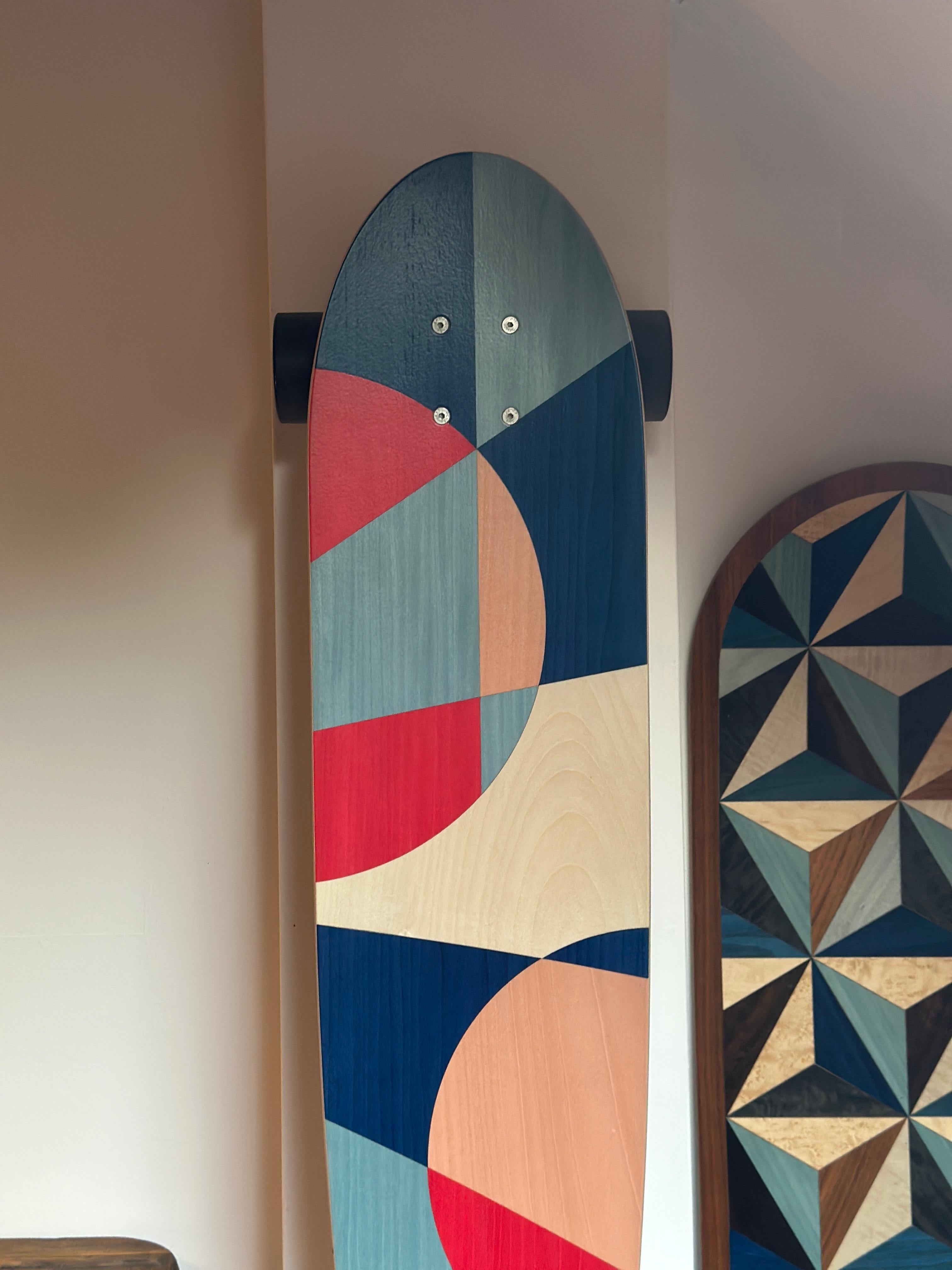 Marquetry Pintail Longboard For Sale 2