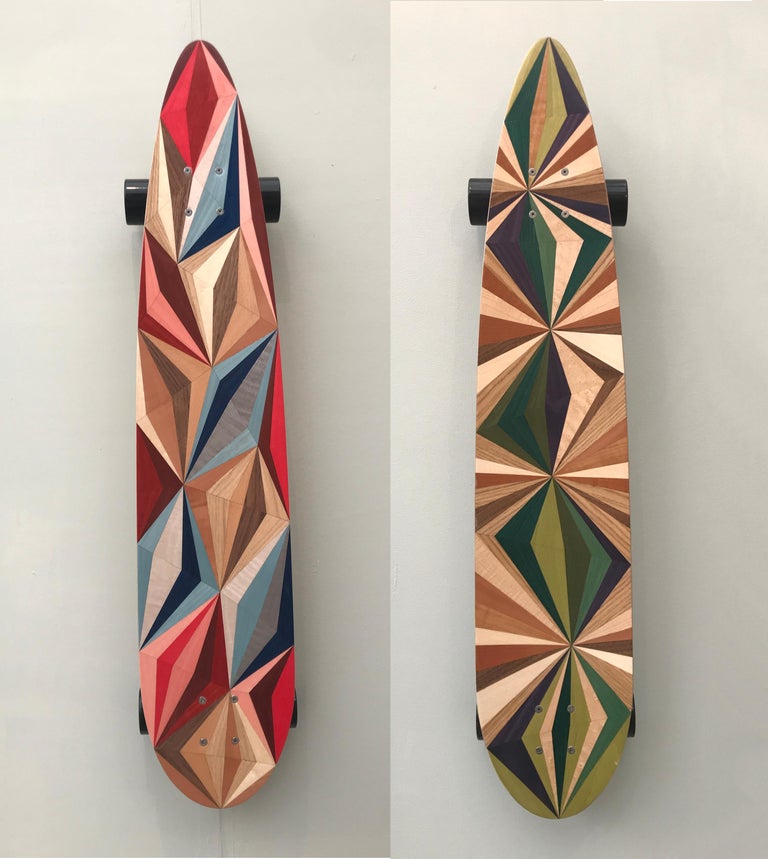1M Marquetry Pintail Longboard For Sale 3
