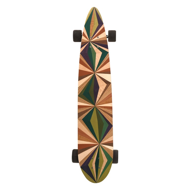 1M Marquetry Pintail Longboard For Sale