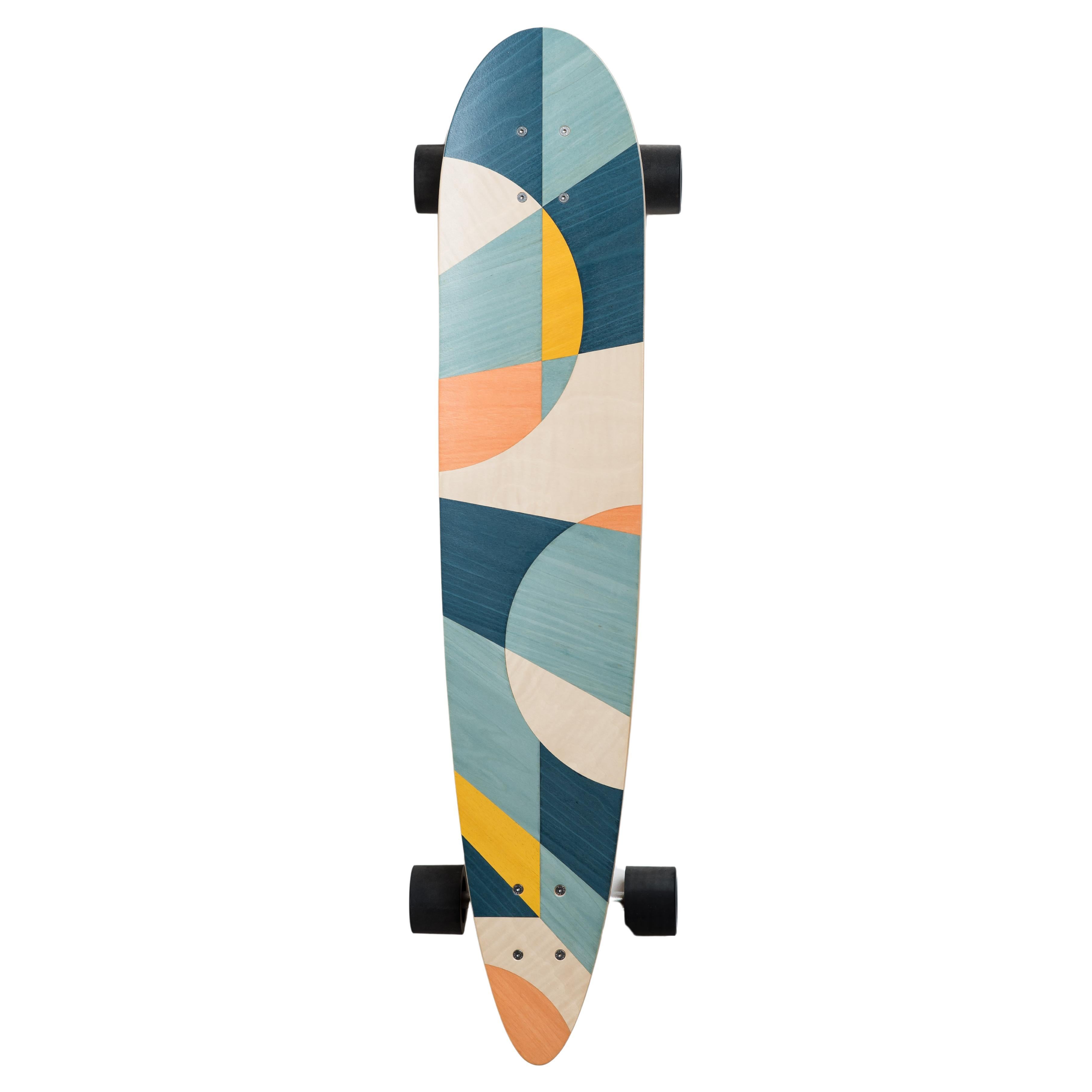 1M Marquetry Pintail Longboard For Sale